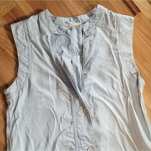 CASLON Pop Over Light-wash Chambray Shirtdress - Picture 4 of 10